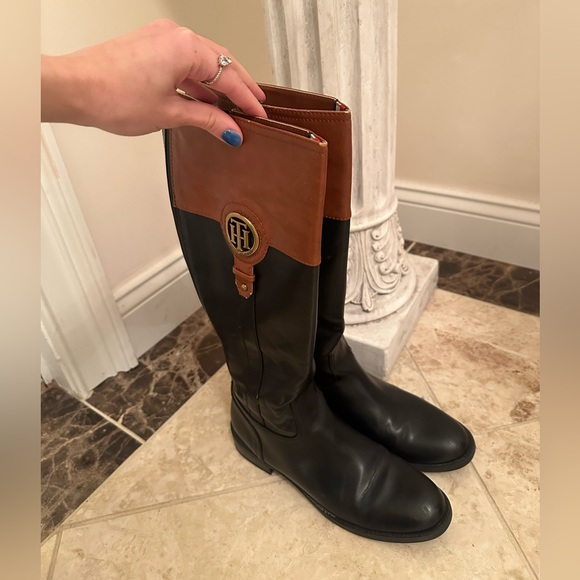 Tommy Hilfiger Shoes - Tommy Hilfiger Black and Brown Women's Boots